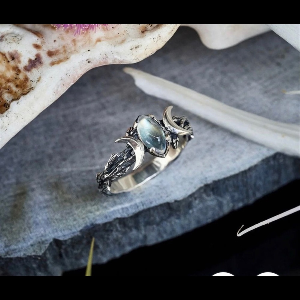 Boho Moon Ring - image 2